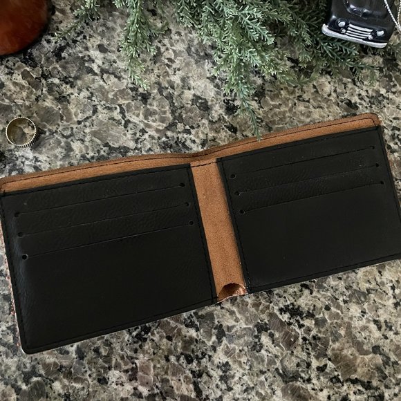 SOLD Custom Leather Wallet - Picture 2 of 2